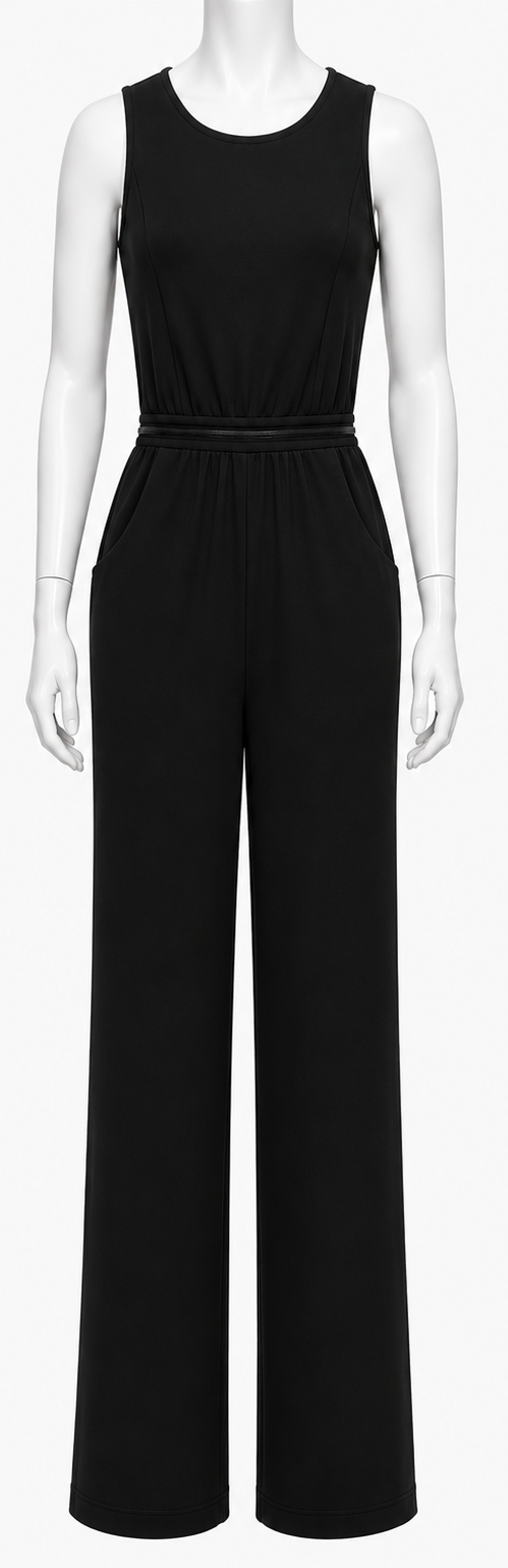 The OG Zipsuit — Sleeveless Jumpsuit in Black
